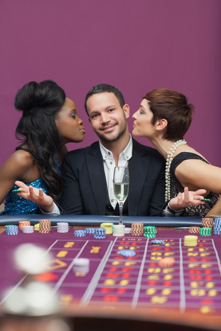 Live casino blackjack and roulette tables